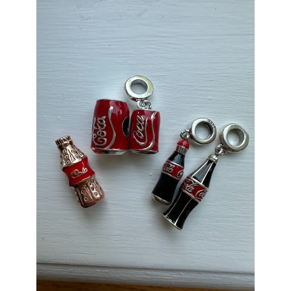 NWOT CocaCola Pandora Fit Silver 925 Charm - Picture 12 of 16